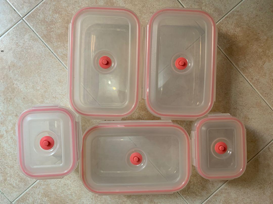 Set of 5 containers, Furniture & Home Living, Kitchenware & Tableware ...