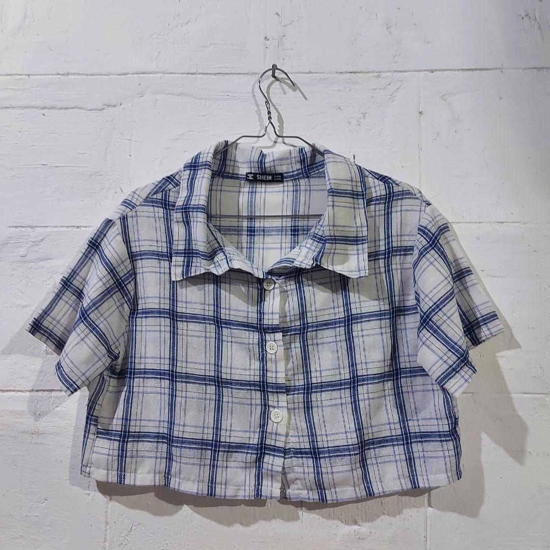 SHEIN Cropped Polo (Plaid) (Category: Others Tops) located in Bulacan. Submitted by arbythings (Listing ID 1140418323, Image 1). Description: 🔺️PLEASE READ THE DESCRIPTION🔻 〰️ S-M *cotton fabric ✅ Very trendy~ ✅ Never used. NO ISSUE. Comes with original packaging. 💋WITH FREEBIES! DM FOR MORE. 💌.