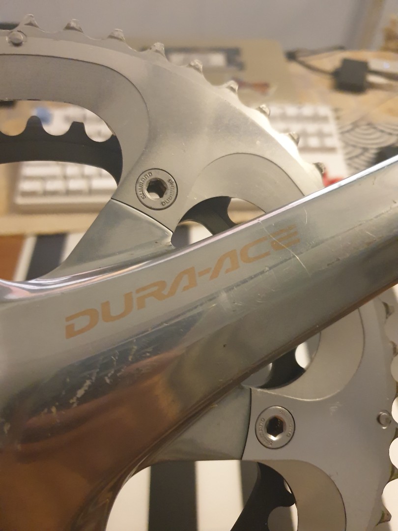 Shimano Dura ace 7800 crankset 53/39t, 172.5mm, Sports Equipment