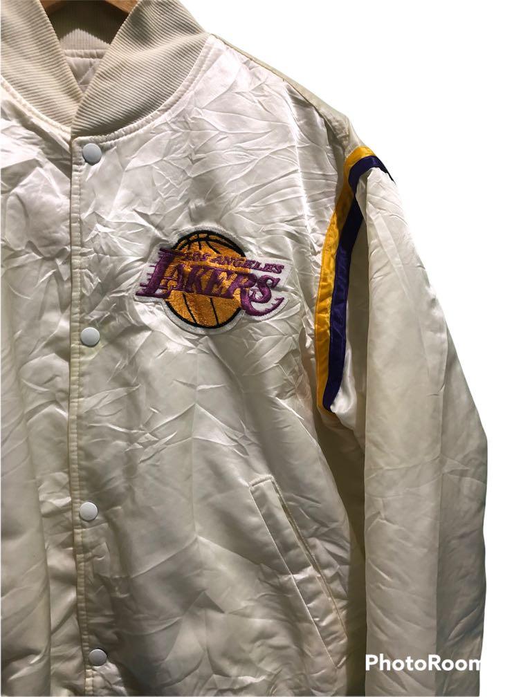 White lakers starter jacket deals