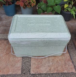 StyroBox |Ice box| Cooler Box w/ handle metal