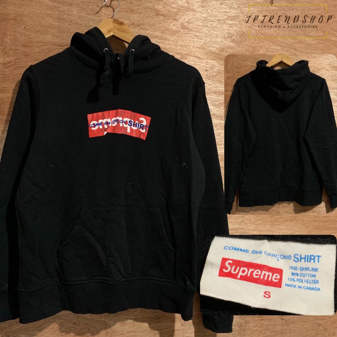 Supreme and Comme des Garçons Collaborate on Box Logo Hoodie