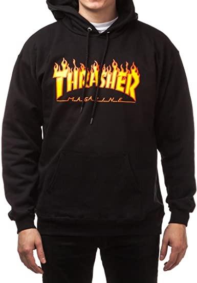 White and black thrasher hoodie best sale