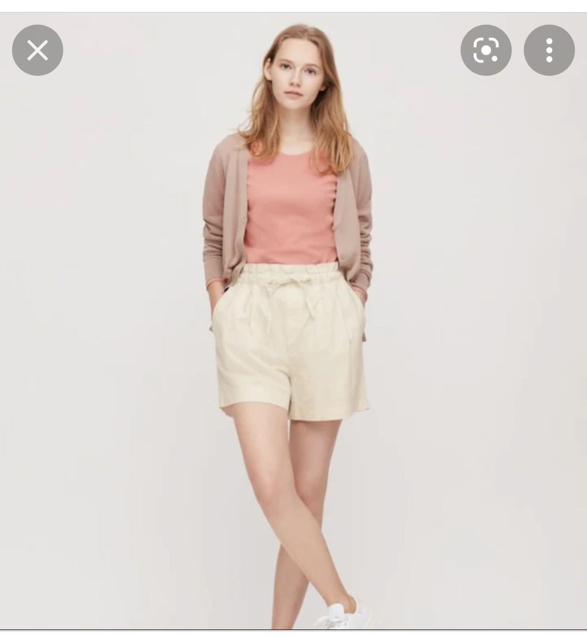 Linen shorts uniqlo clearance