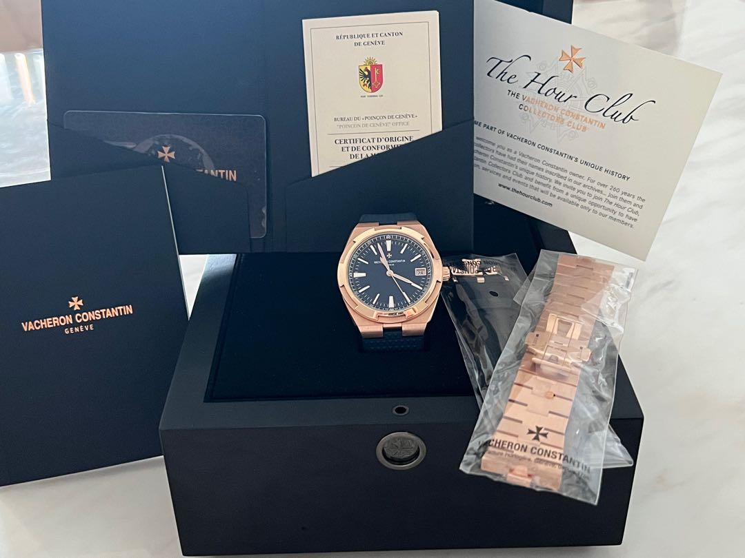 vacheron constantin overseas 4500v rose gold blue dial, Luxury