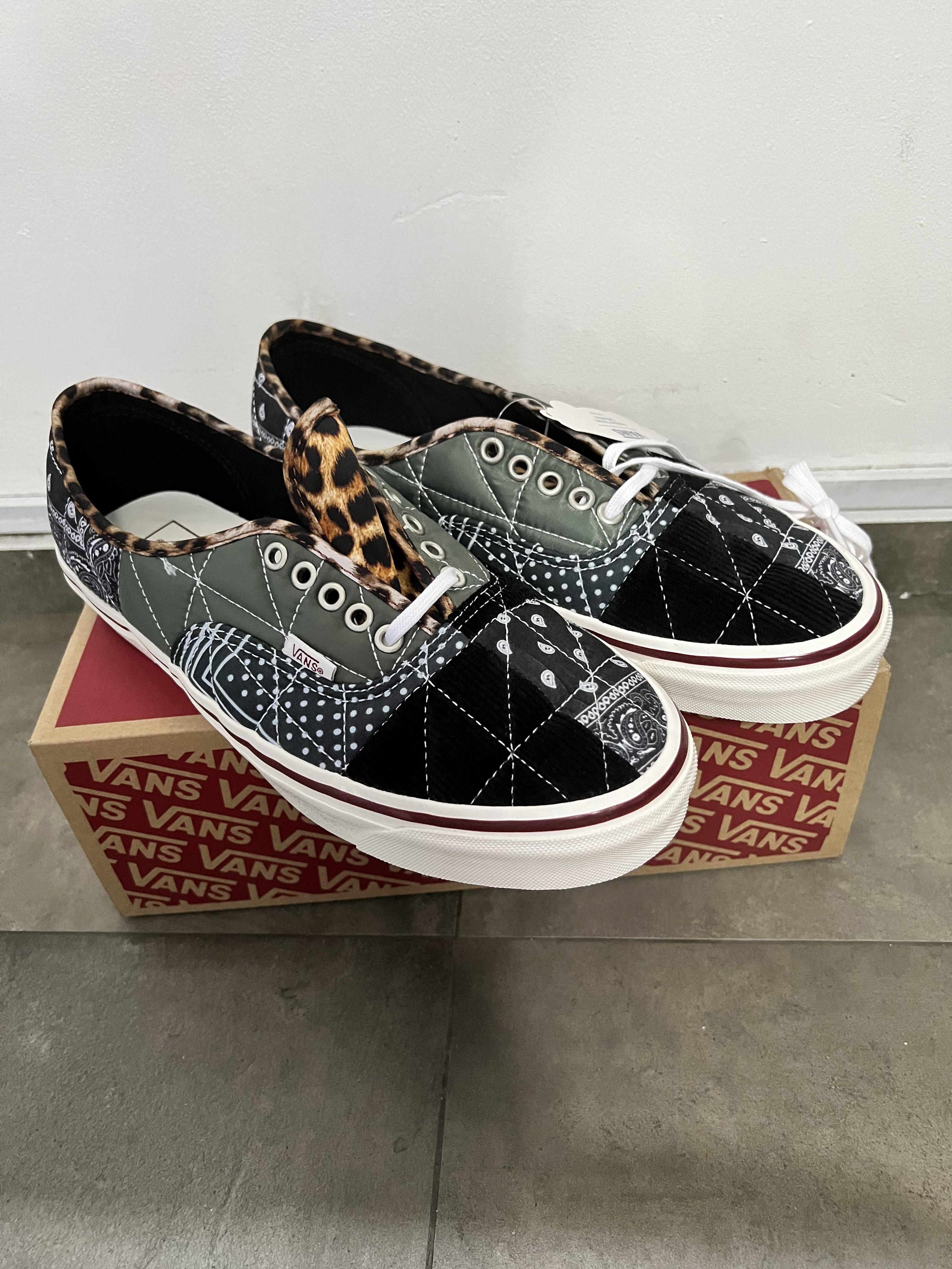 Vans authentic denim discount patchwork