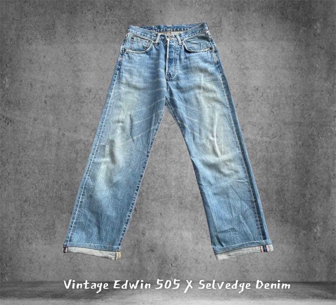 Vintage Edwin 505X Selvedge Denim, Men's Fashion, Bottoms, Jeans