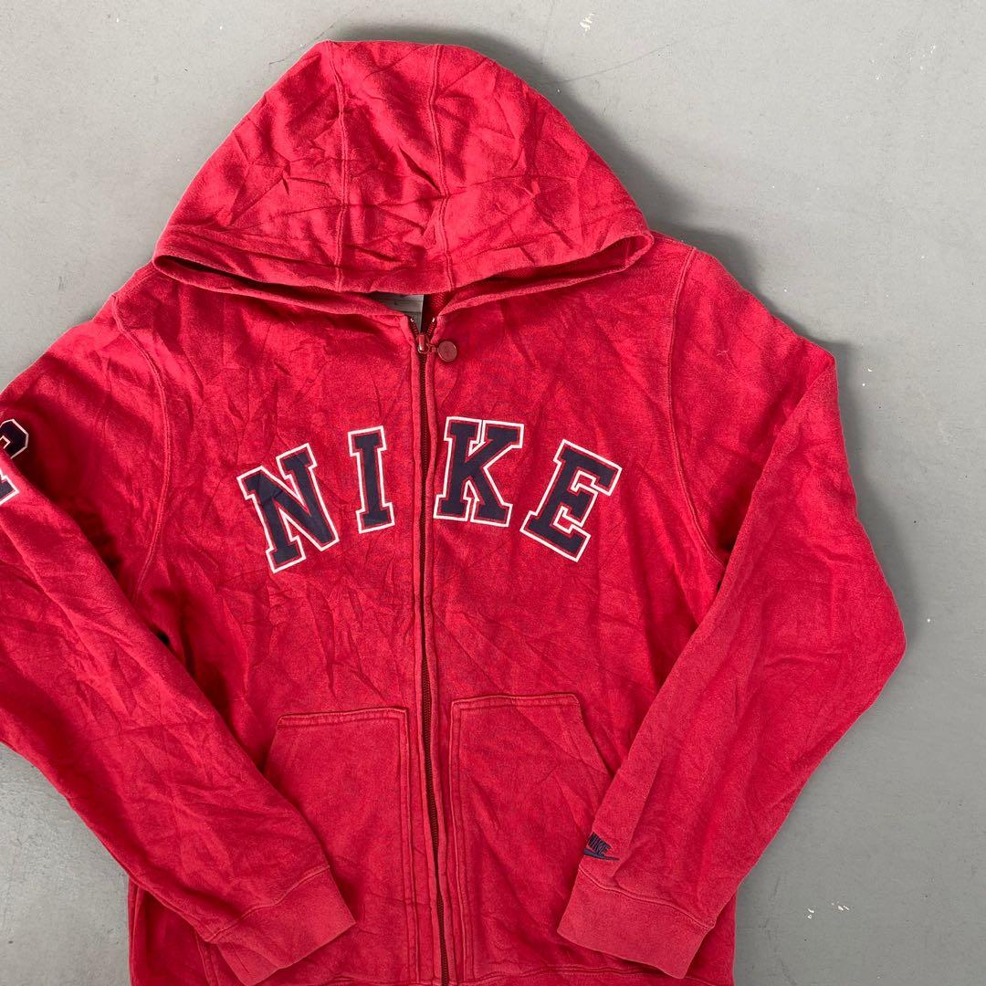 Vintage Nike Y2K Spellout Hoodie Zip Jacket