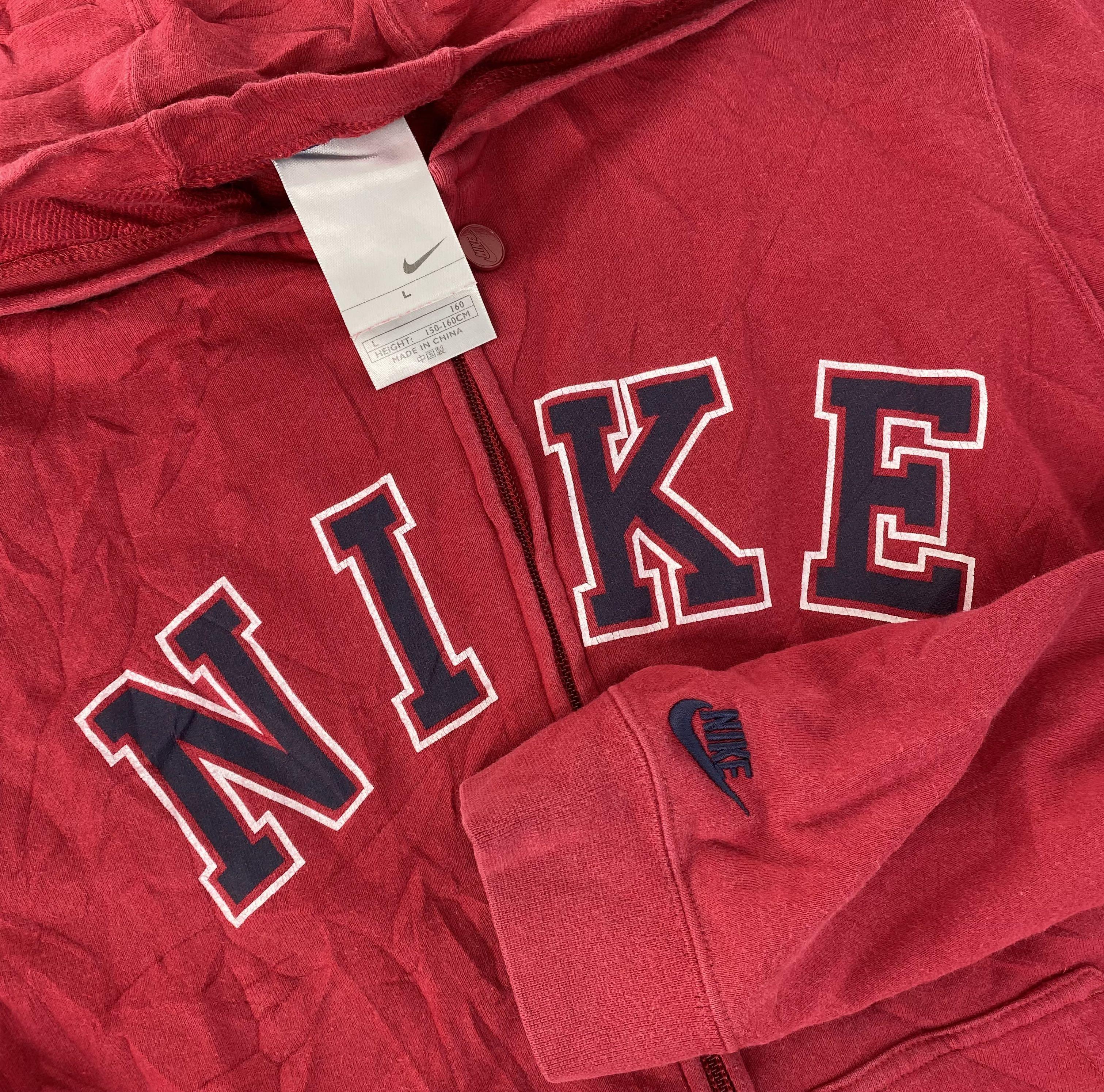 Vintage Nike Y2K Spellout Hoodie Zip Jacket Women s Fashion Coats Jackets and Outerwear on Carousell