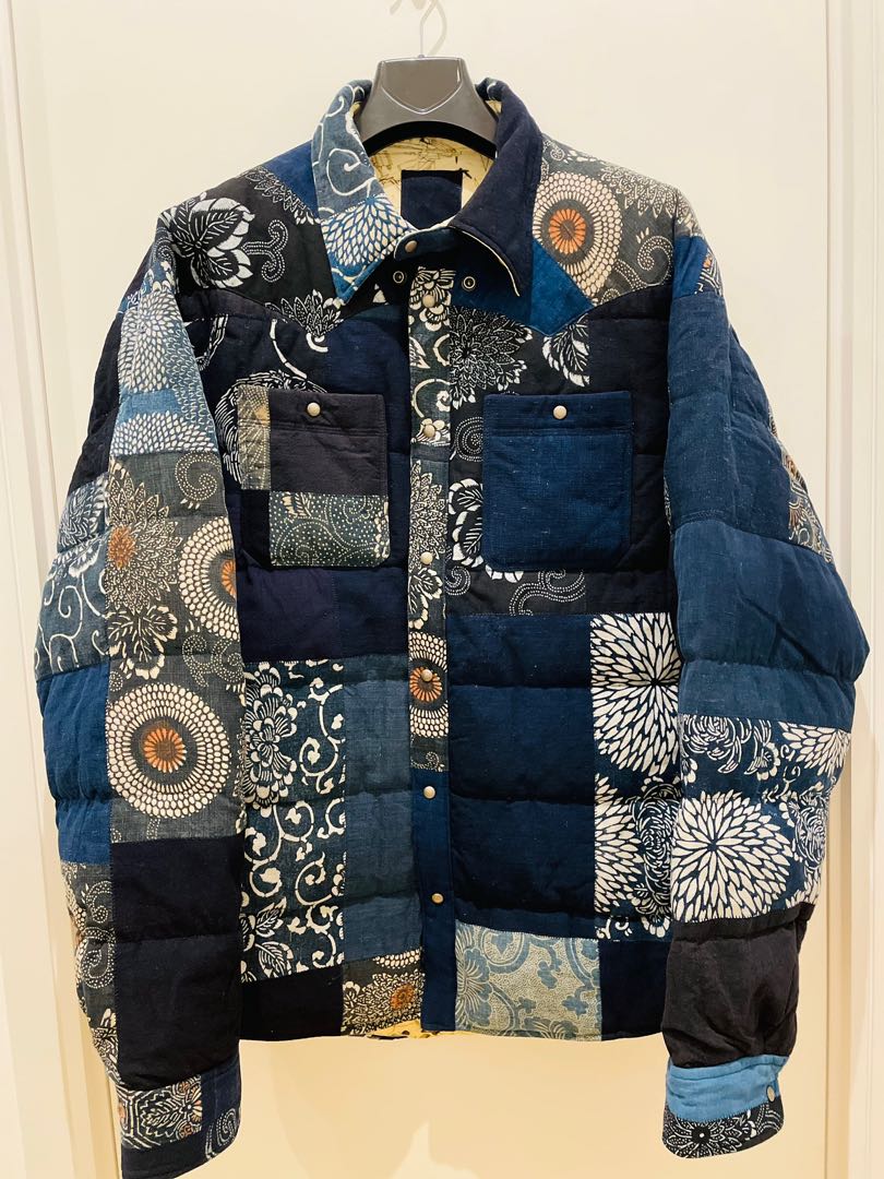 Visvim ICT Kerchief Down Jacket Kofu Indigo 21FW Size 5 Brand New 