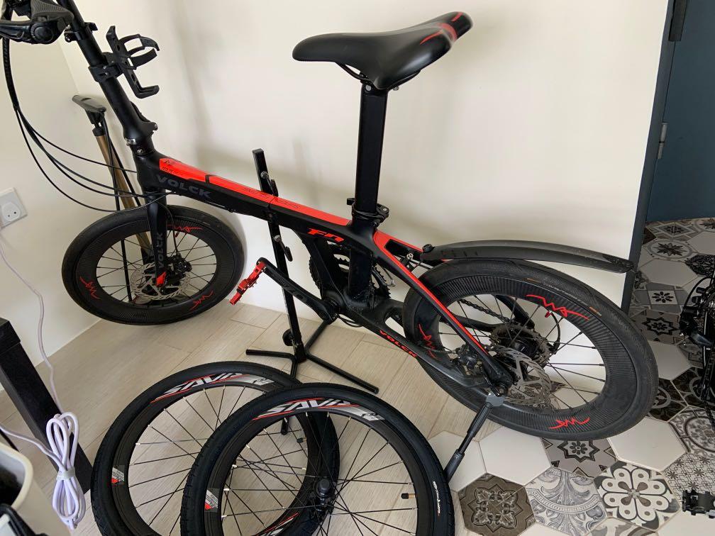 Volck Zeolite Carbon Foldable Bike 22S Shimano 105 with optional