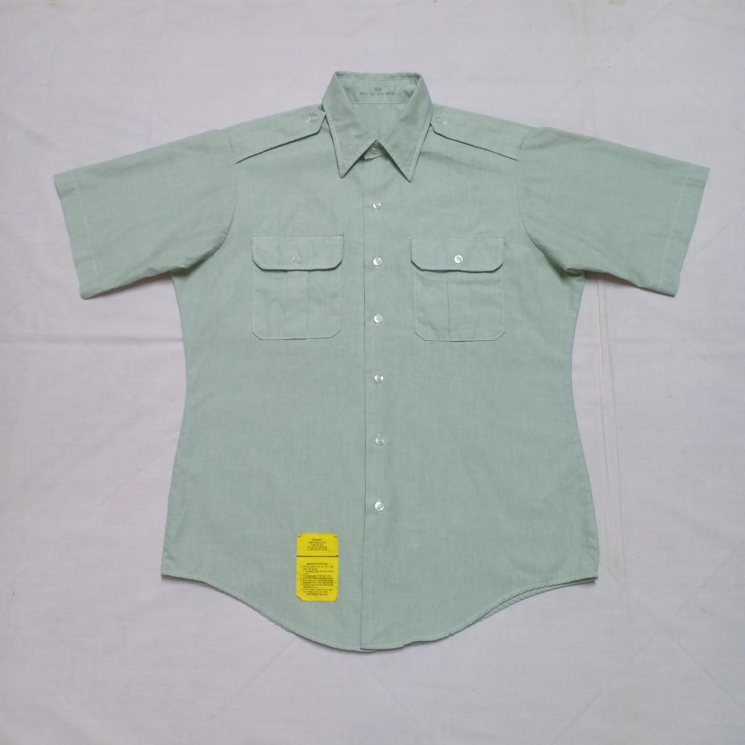 Vtg 90's US Army AG 415 S/Sleeve Shirt 