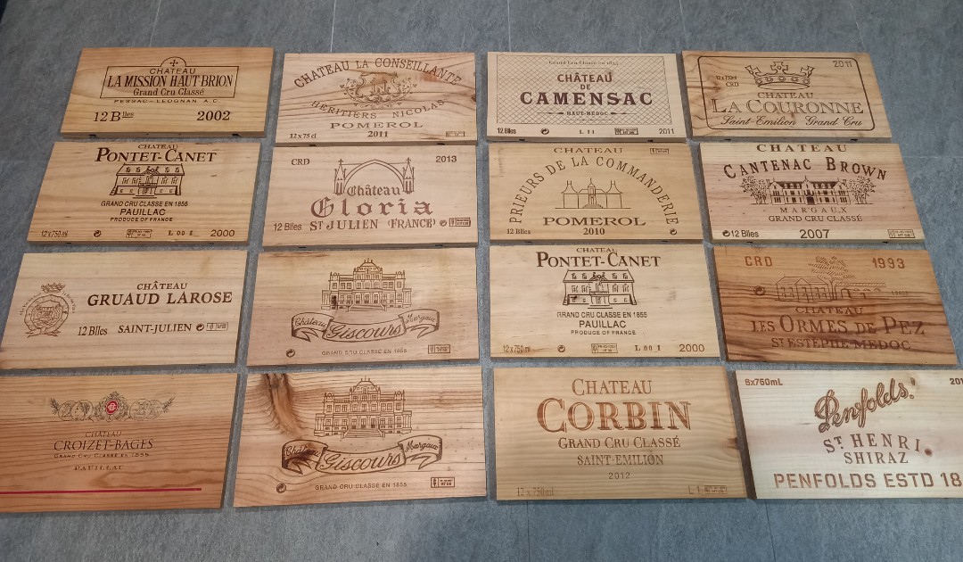 Wine crate labels, Furniture & Home Living, Home Decor, Other Home ...