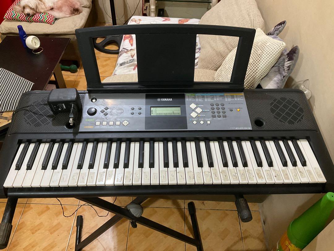 ヤマハ 電子キーボード PSR-E433 スタンド付 - 鍵盤楽器、ピアノ