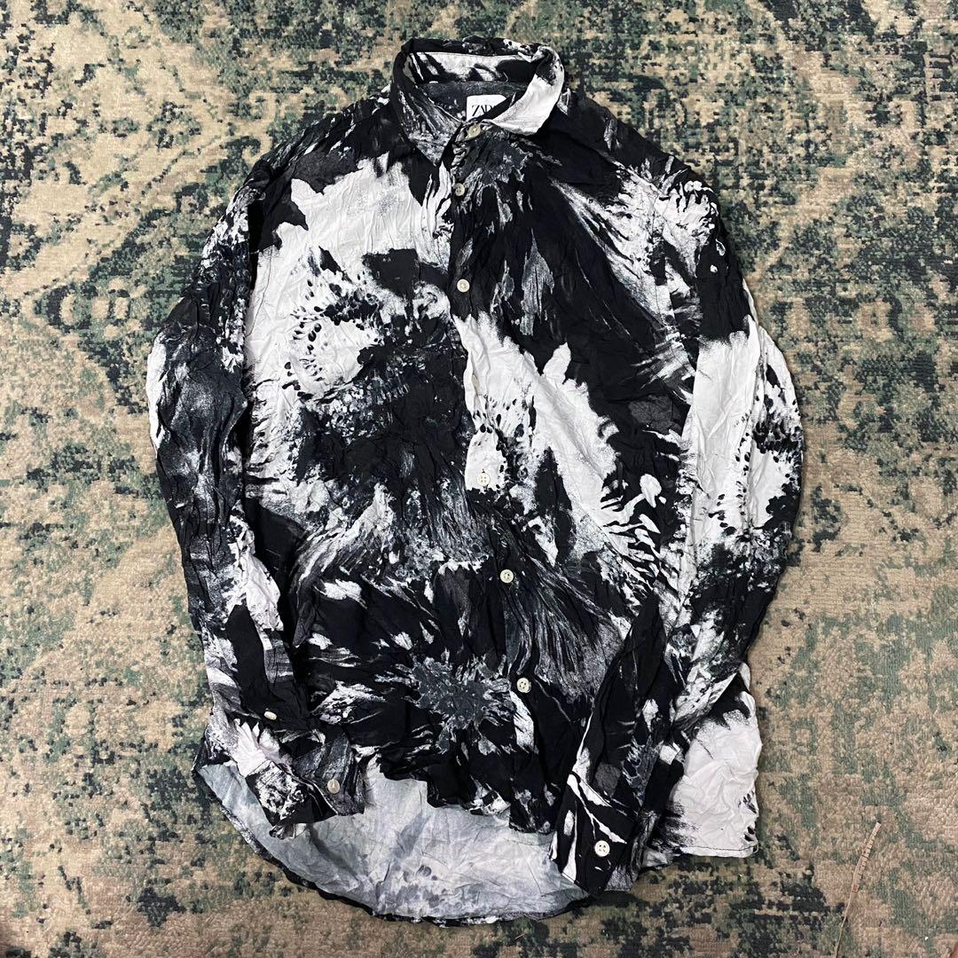 zara man printed shirts
