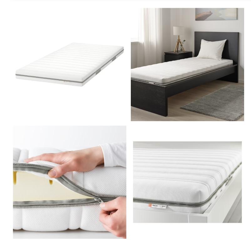 TANANGER Mattress topper, white, Twin - IKEA