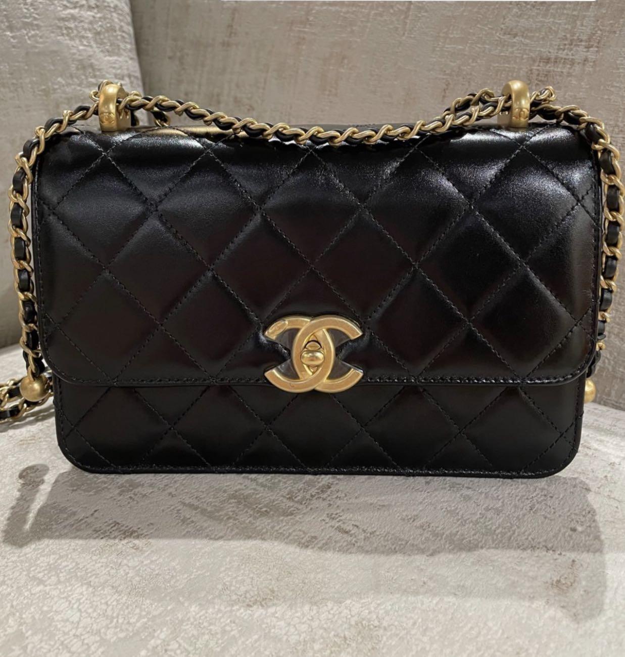 Chanel Double Pearl Crush WOC Luxury Bags  Wallets on Carousell