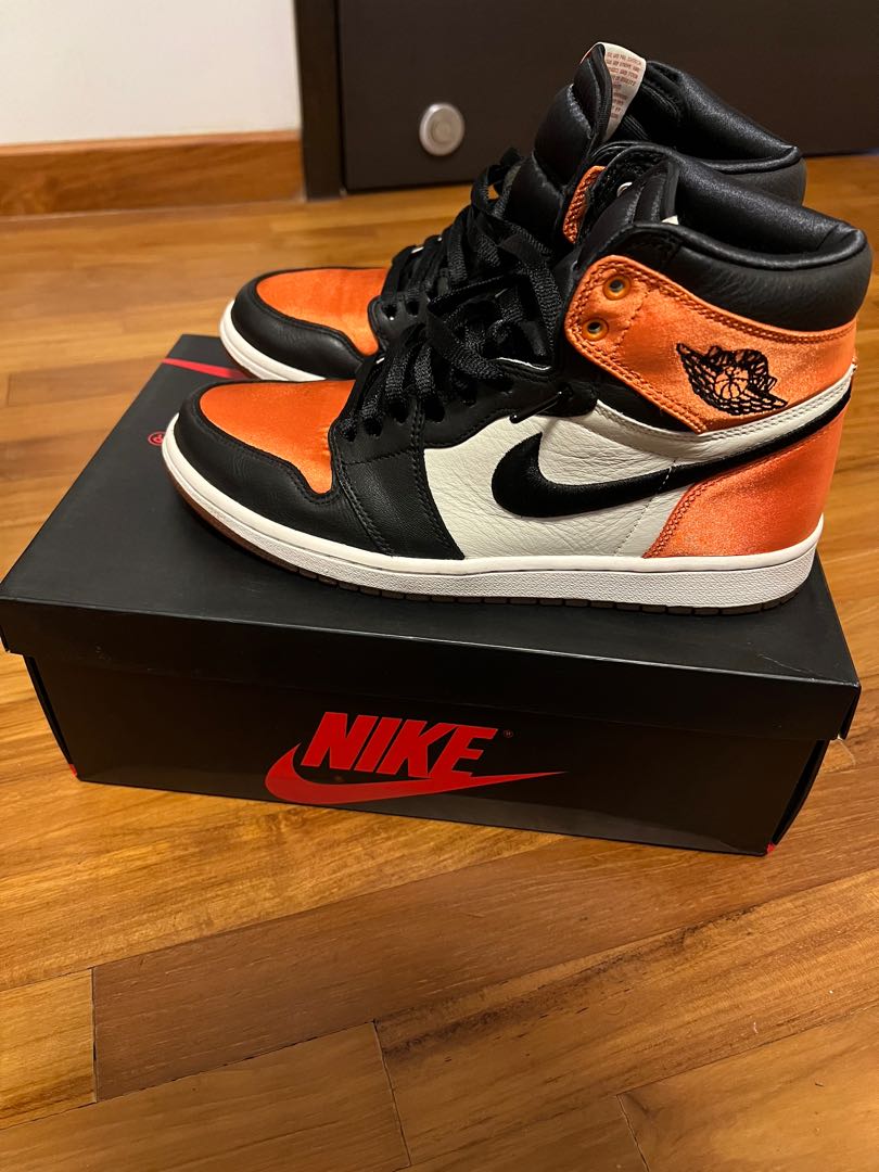 Air Jordan 1 satin sbb, Men's Fashion, Footwear, Sneakers on Carousell