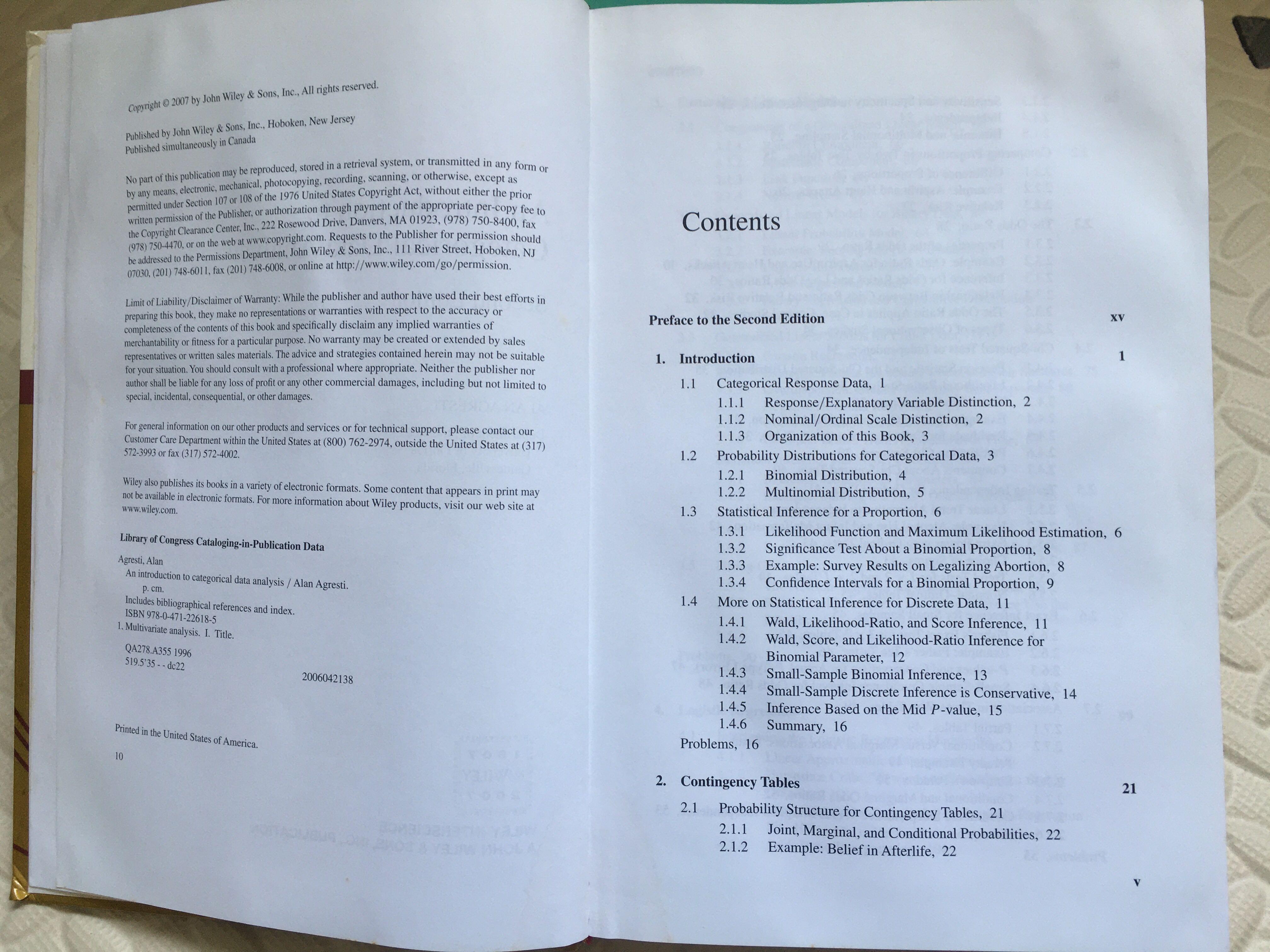 An Introduction To Categorical Data Analysis By Alan Agresti Hobbies Toys Books Magazines Textbooks On Carousell