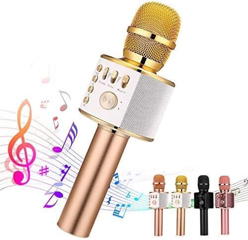 Micrófono Inalámbrico Karaoke Player Compatible con  PC/iPhone/Android/Smartphone