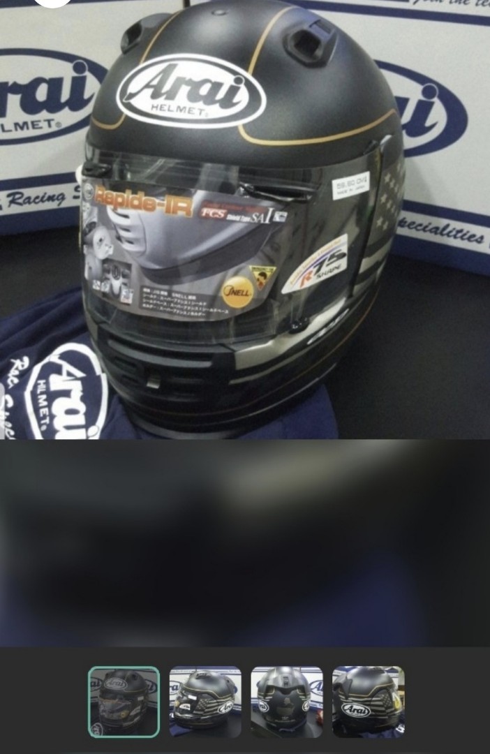 ARAI RAPIDE IR USA, Motorcycles, Motorcycle Apparel on Carousell