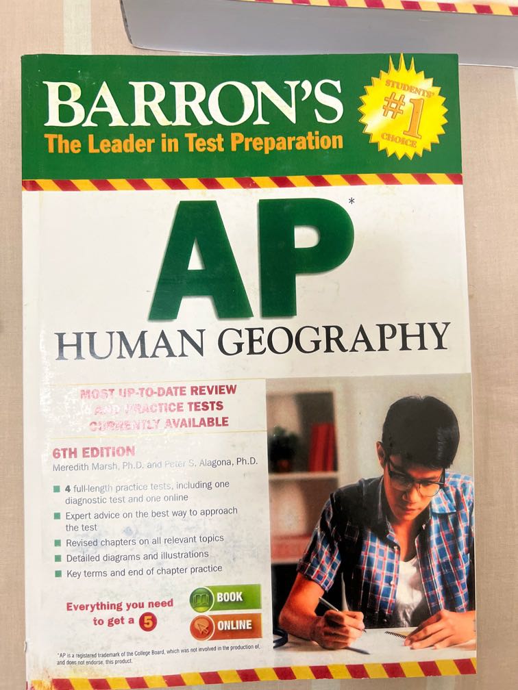 Barron’s AP Human Geography textbook, Hobbies & Toys, Books & Magazines