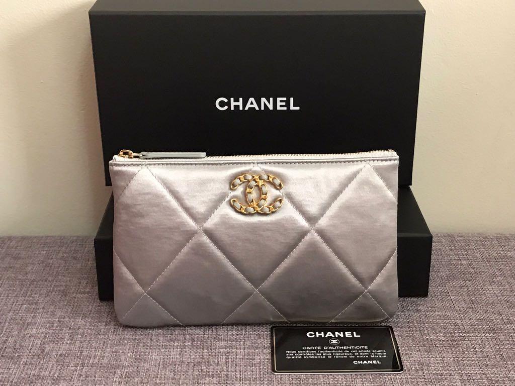 CHANEL 19 Pouch with handle in black colour Simple and Unisex  YouTube