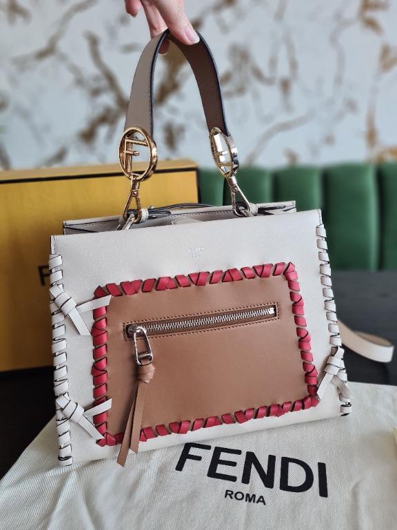 Fendi runaway leather hotsell tote