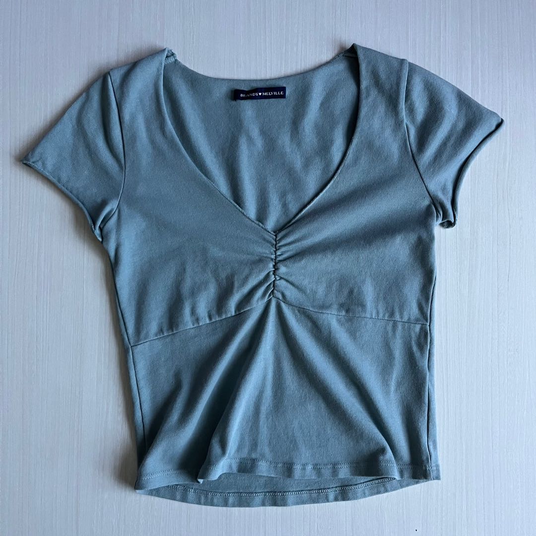 brandy Melville Gina top, Women's Fashion, Tops, Shirts on Carousell