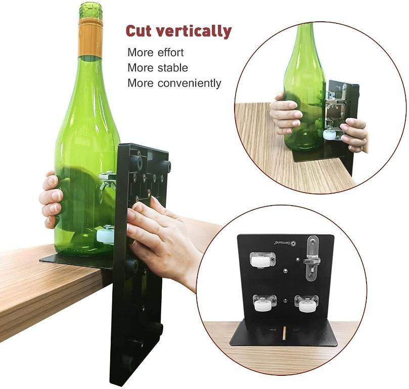 Glass Bottle Cutter Wine Bottle Cutter Glass Cutting Kit 19-Piece Upgraded Version Square and Round Wine Beer Glass Sculpture Cutter used to Mak