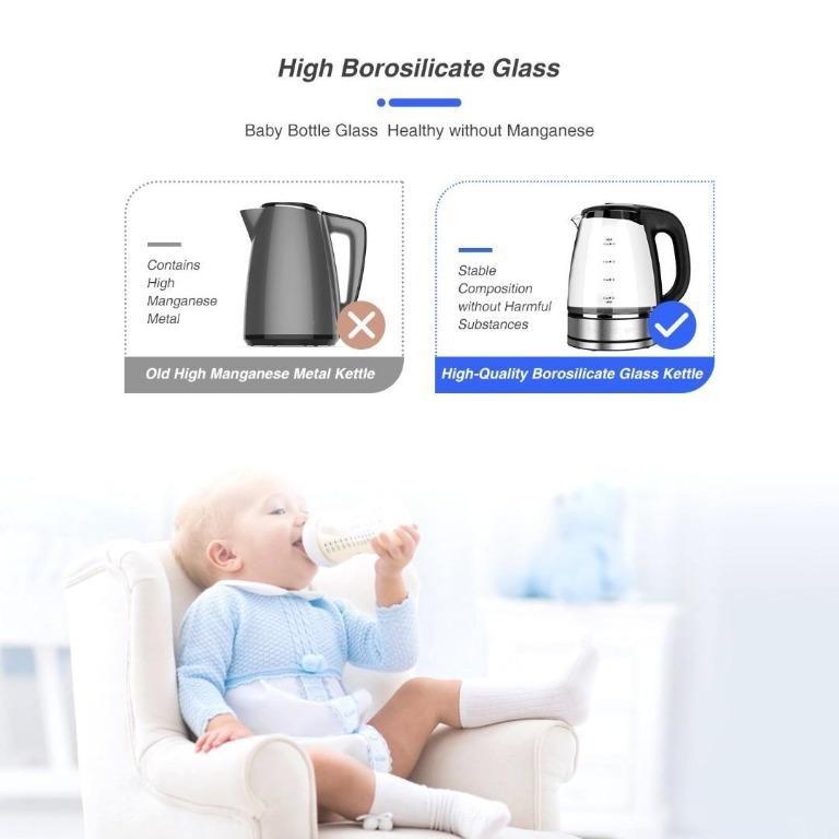 [C6059] HadinEEon Variable Temperature Electric Kettle, 1200W Electric