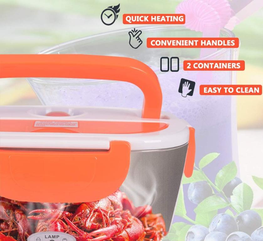 Heated Lunch Box Orange - Car/Home