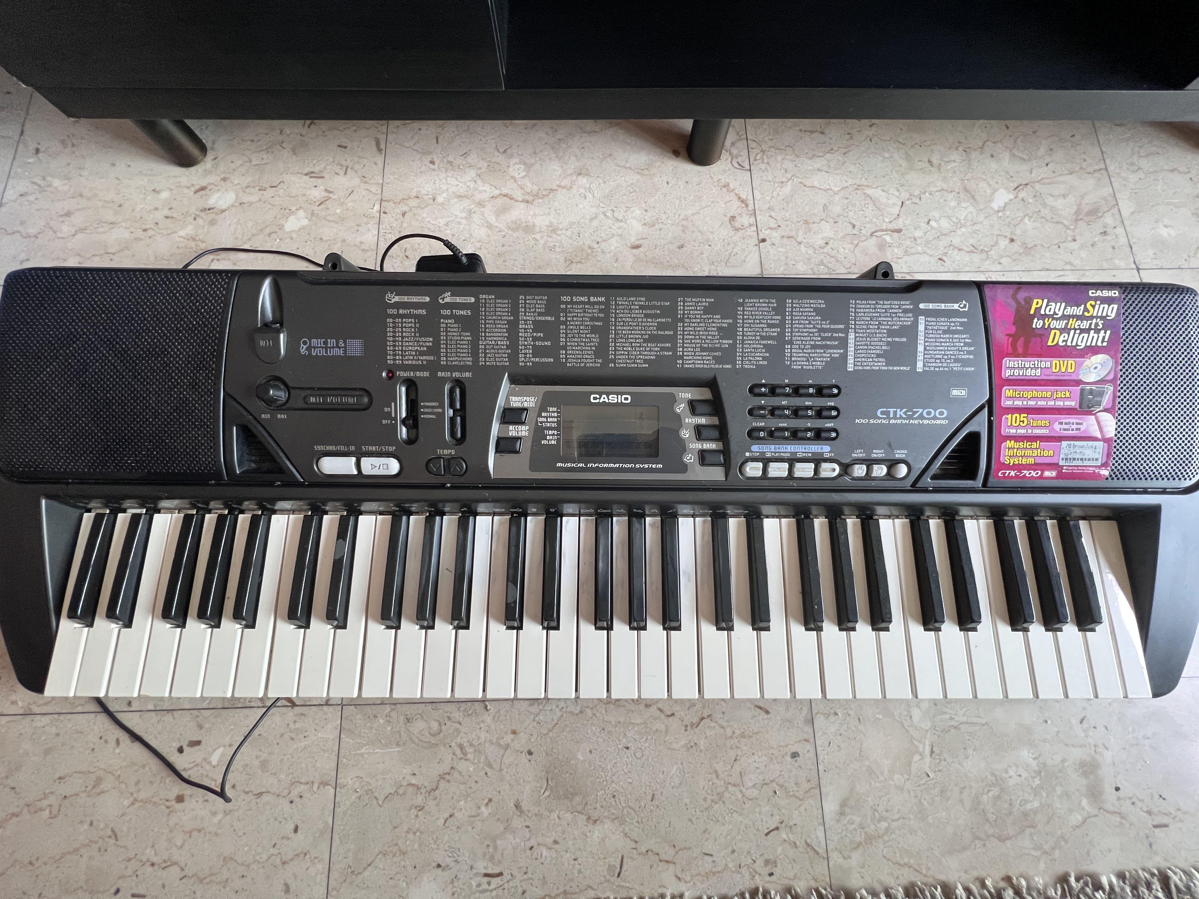 Casio Keyboard CTK 700 Hobbies Toys Music Media Musical