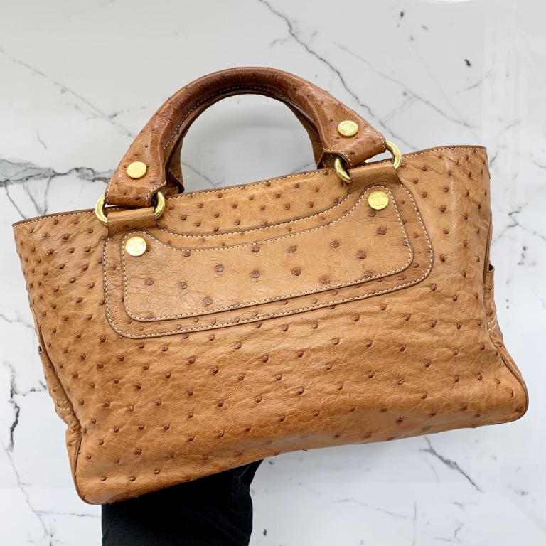 Celine deals ostrich bag
