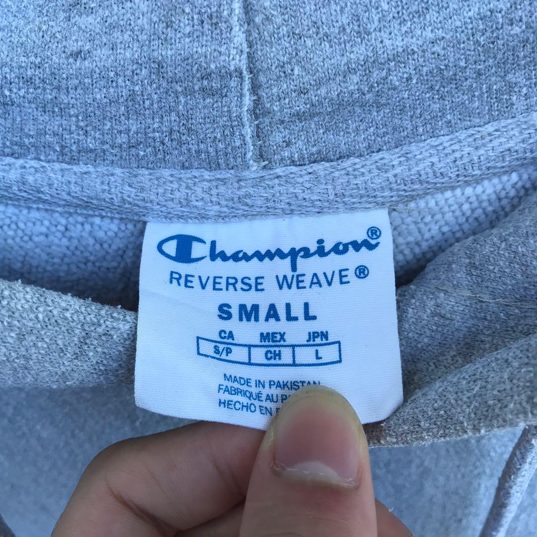 Champion reverse top weave hoodie tag