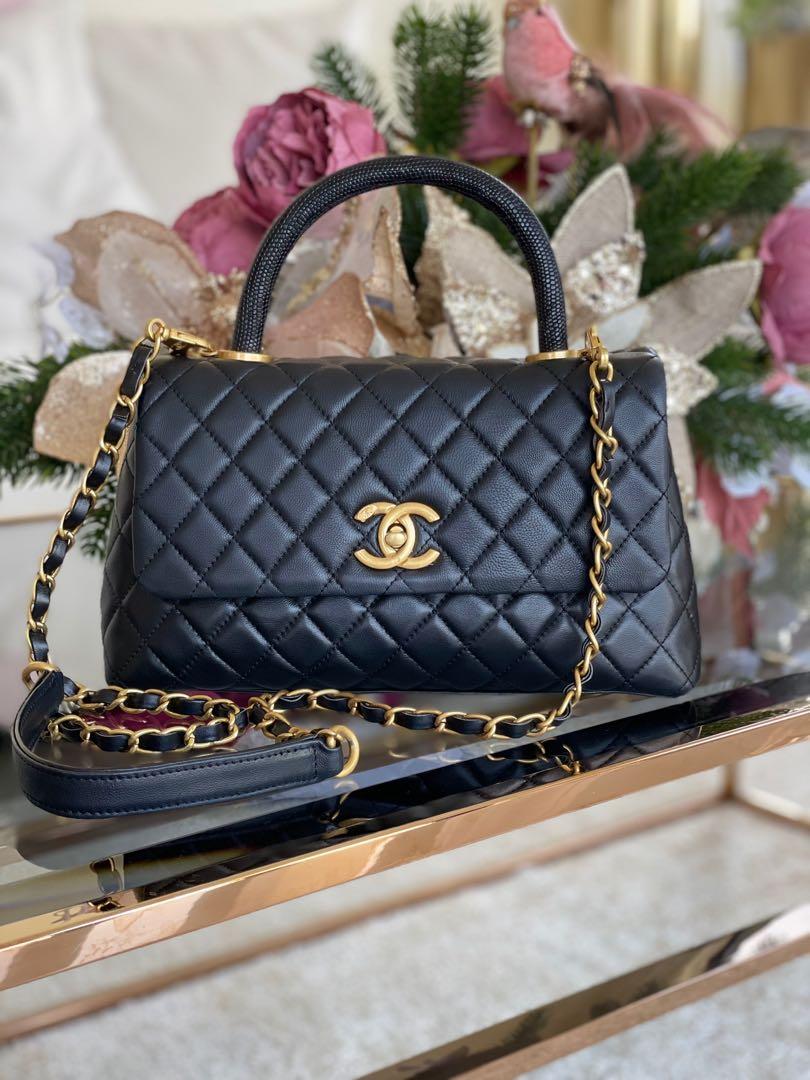 CNY2022 SALE (until Feb 6) Chanel Coco Handle Lizard Flap bag