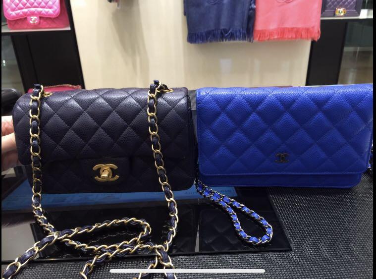 Chanel 21P Royal Blue Lambskin Medium Size Classic Flap with Rainbow  Hardware  YouTube