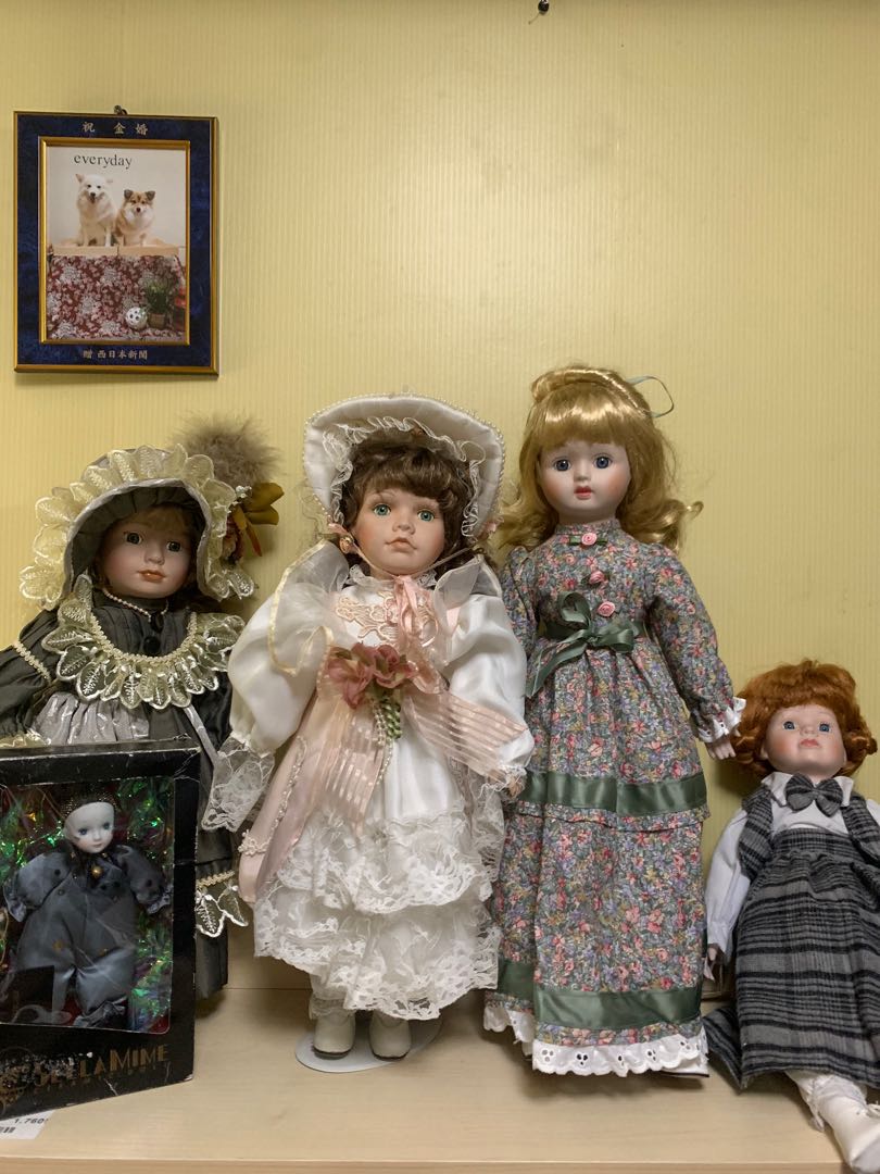 Collectible Porcelain Doll UK Surplus/ Sella Mime ceramic doll Made in