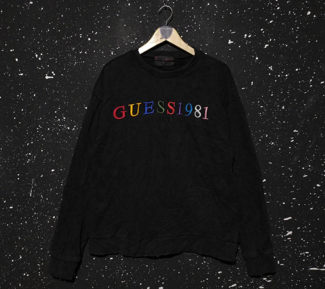 Guess rainbow sweatshirt sale