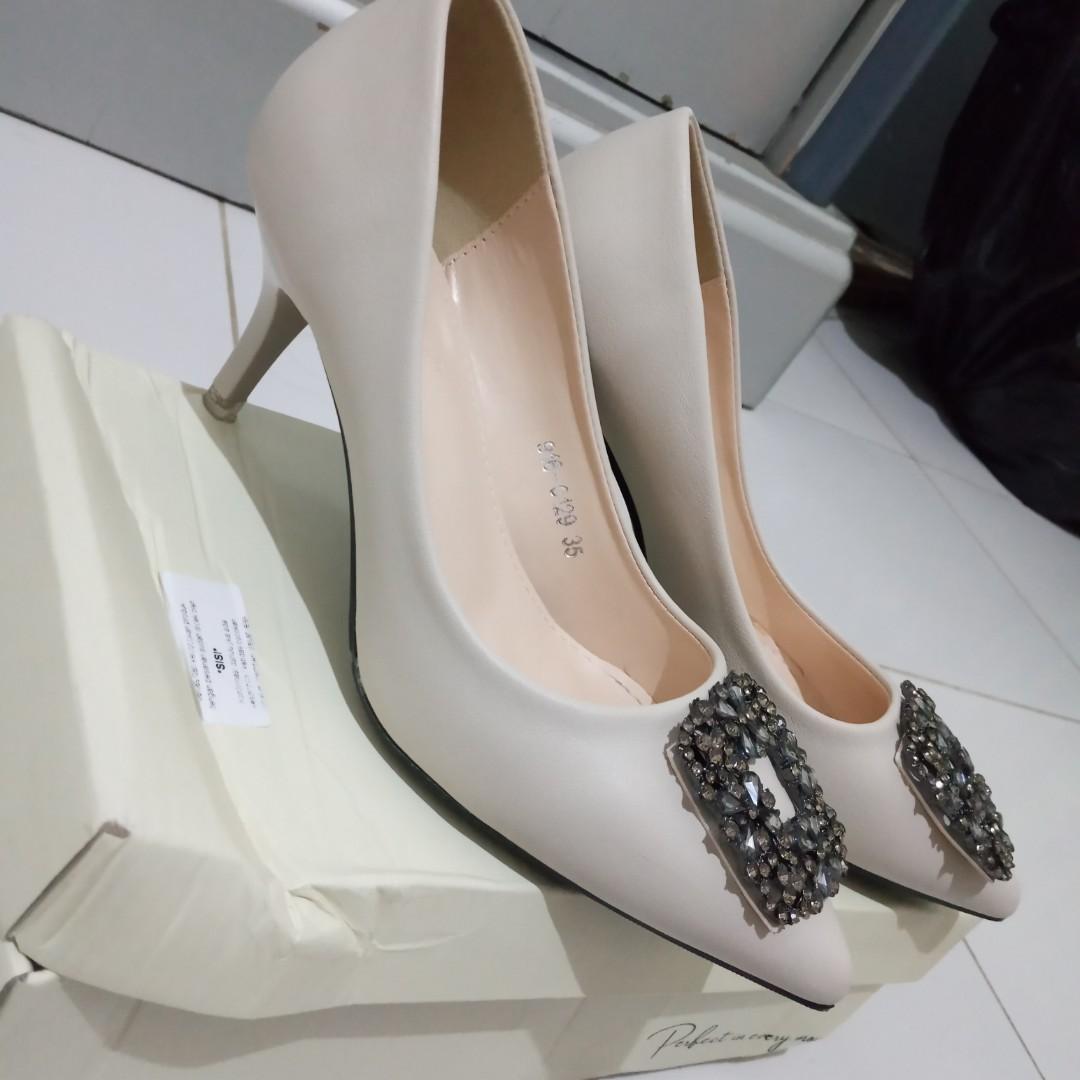 Crystal Heels Kondangan / Sepatu Pesta 