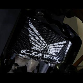 Custom radiator guard for Honda CB150R