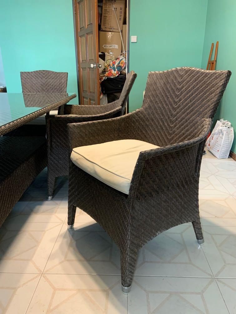 Domus Ventures outdoor dining set, Furniture & Home Living, Furniture