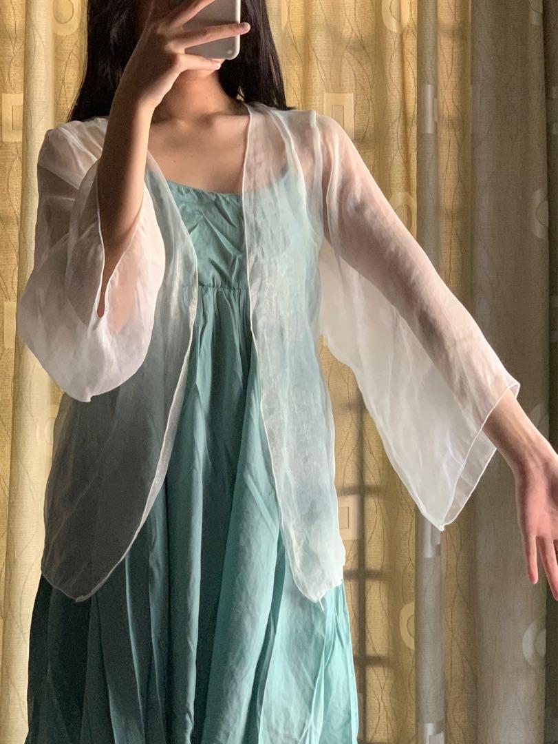 Translucent cardigan on sale
