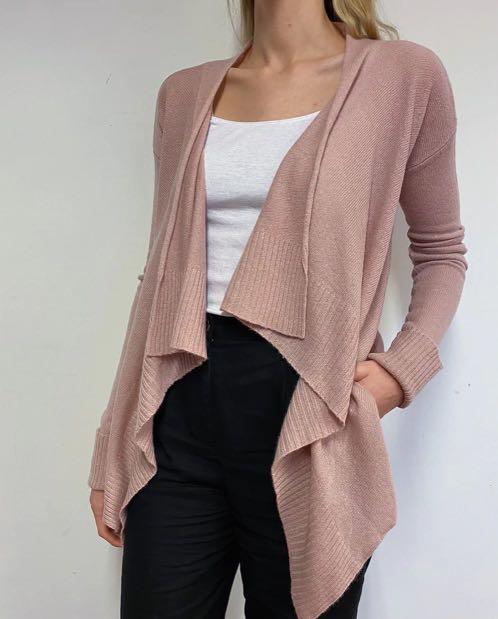 Blush store waterfall cardigan