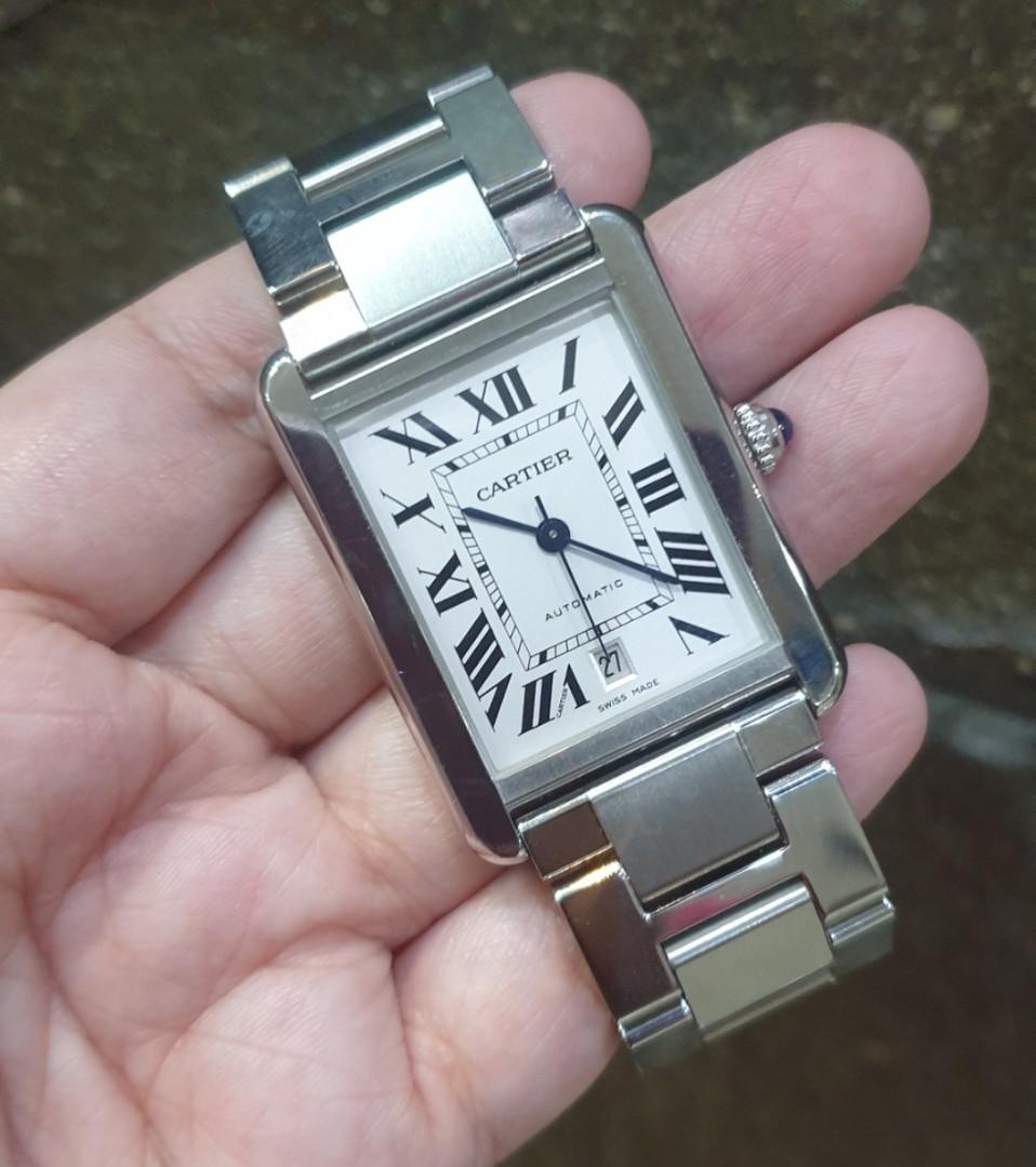 Cartier Tank Solo （タンクソロ）ステンレススチール Cartier Tank Solo Stainless Steel Women's Diamond Watch 31mm