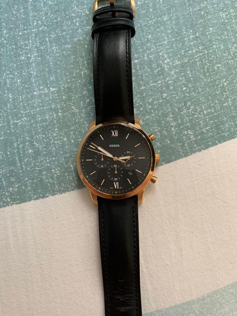 Fossil Neutra Chronograph Black/Gold 