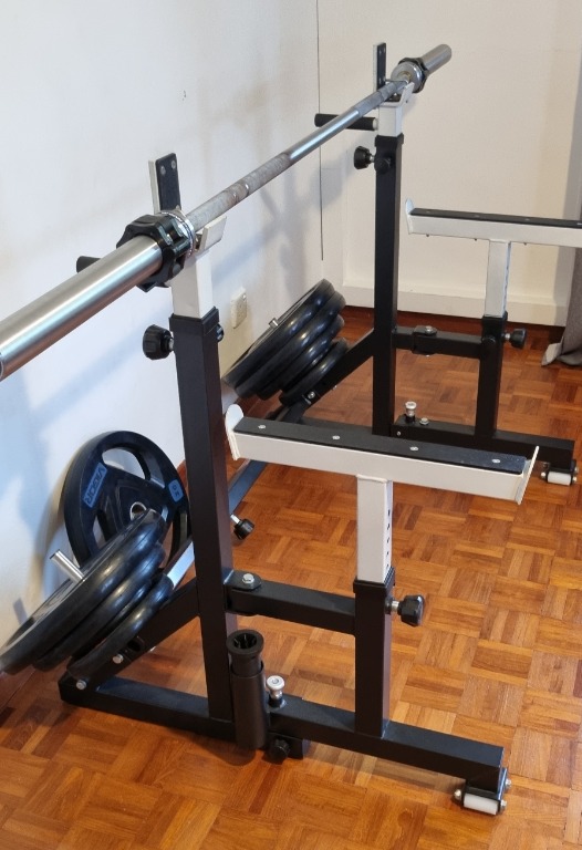 Full weights set Squat rack and weights Olympic bar High quality