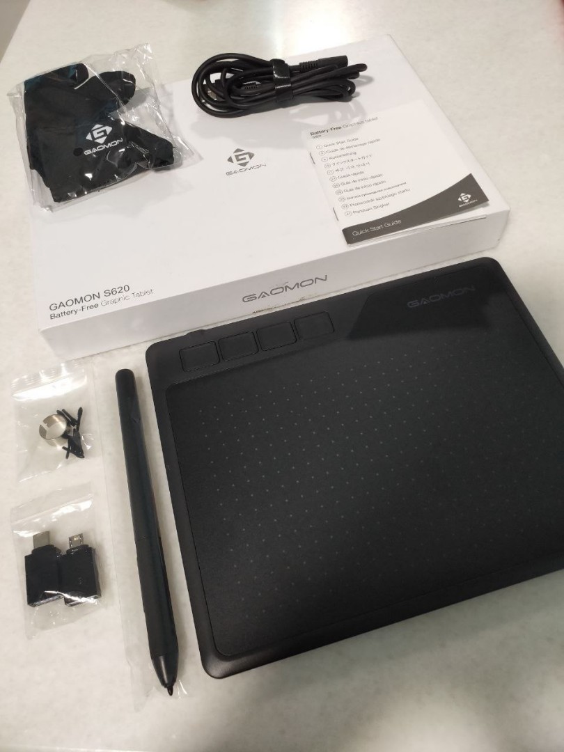 Gaomon S620 Batteryfree graphic tablet, Computers & Tech, Parts