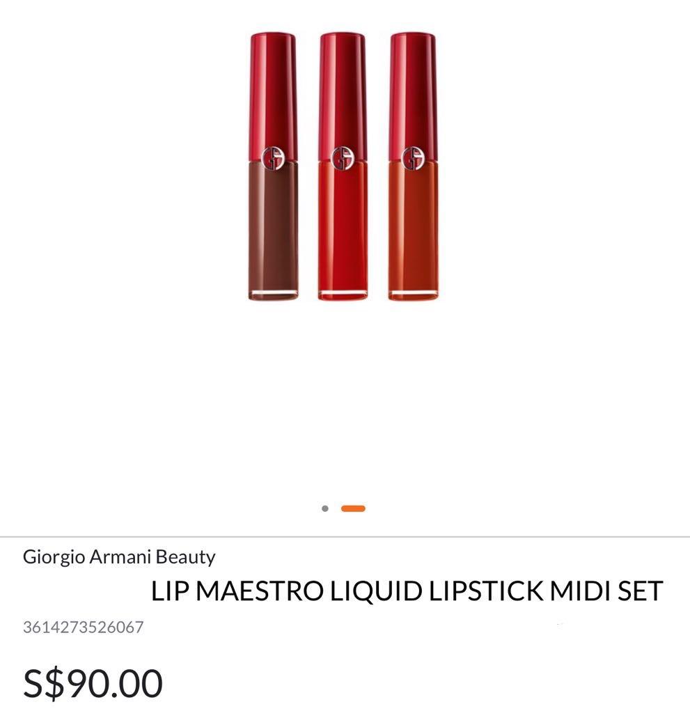 giorgio armani lip maestro midi set