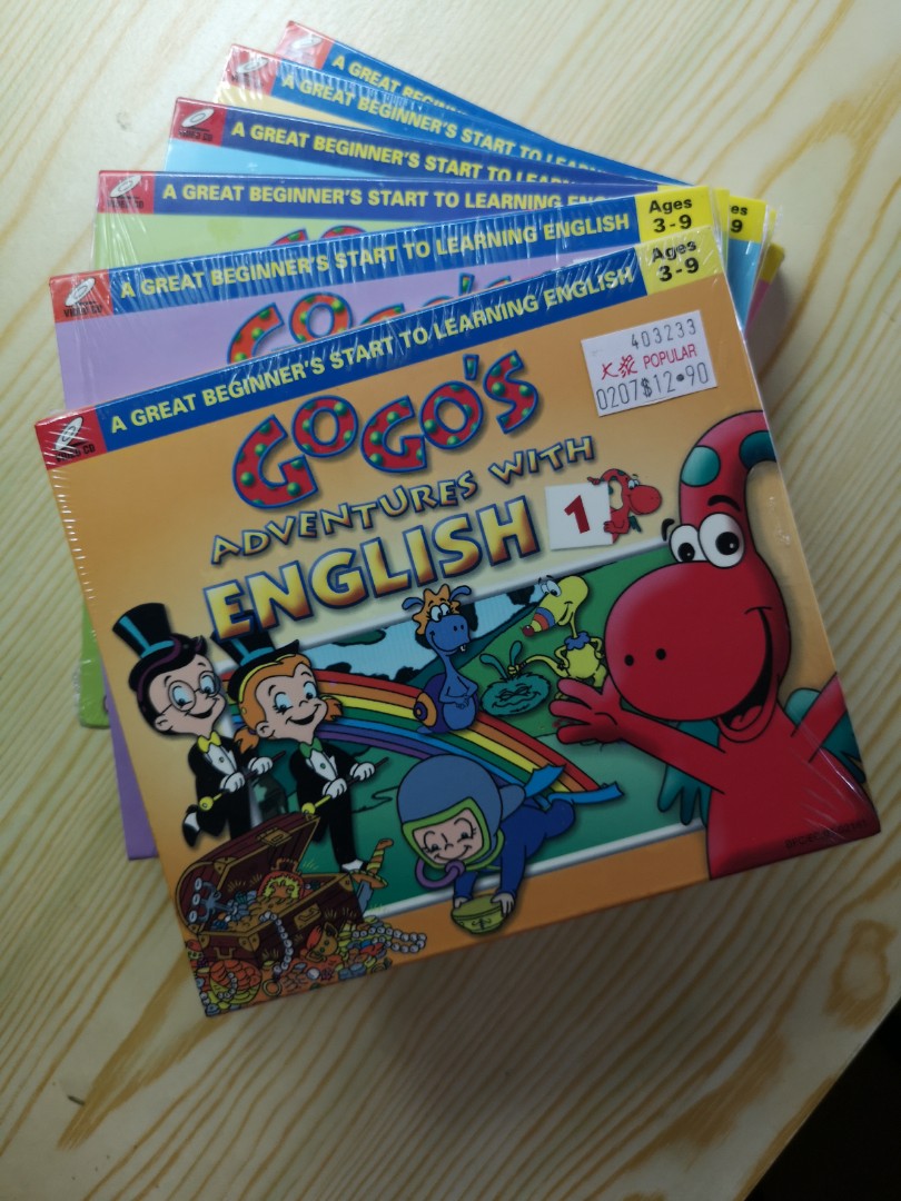Gogo's adventure with English VCD vol. 1 to 6. (learning English the